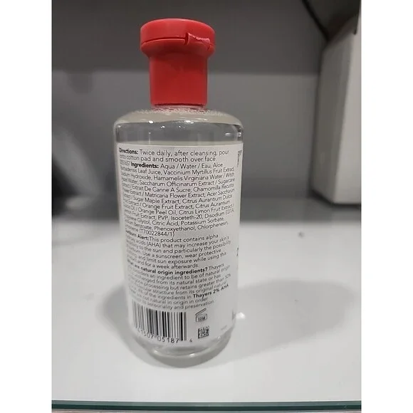 Thayers 2% AHA Exfoliating Toner Glycolic Acid Lactic Acid Witch Hazel - Picture 3 of 3